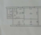2-комн, 68кв м, этаж 1/5 улица Щусева, 10 к1