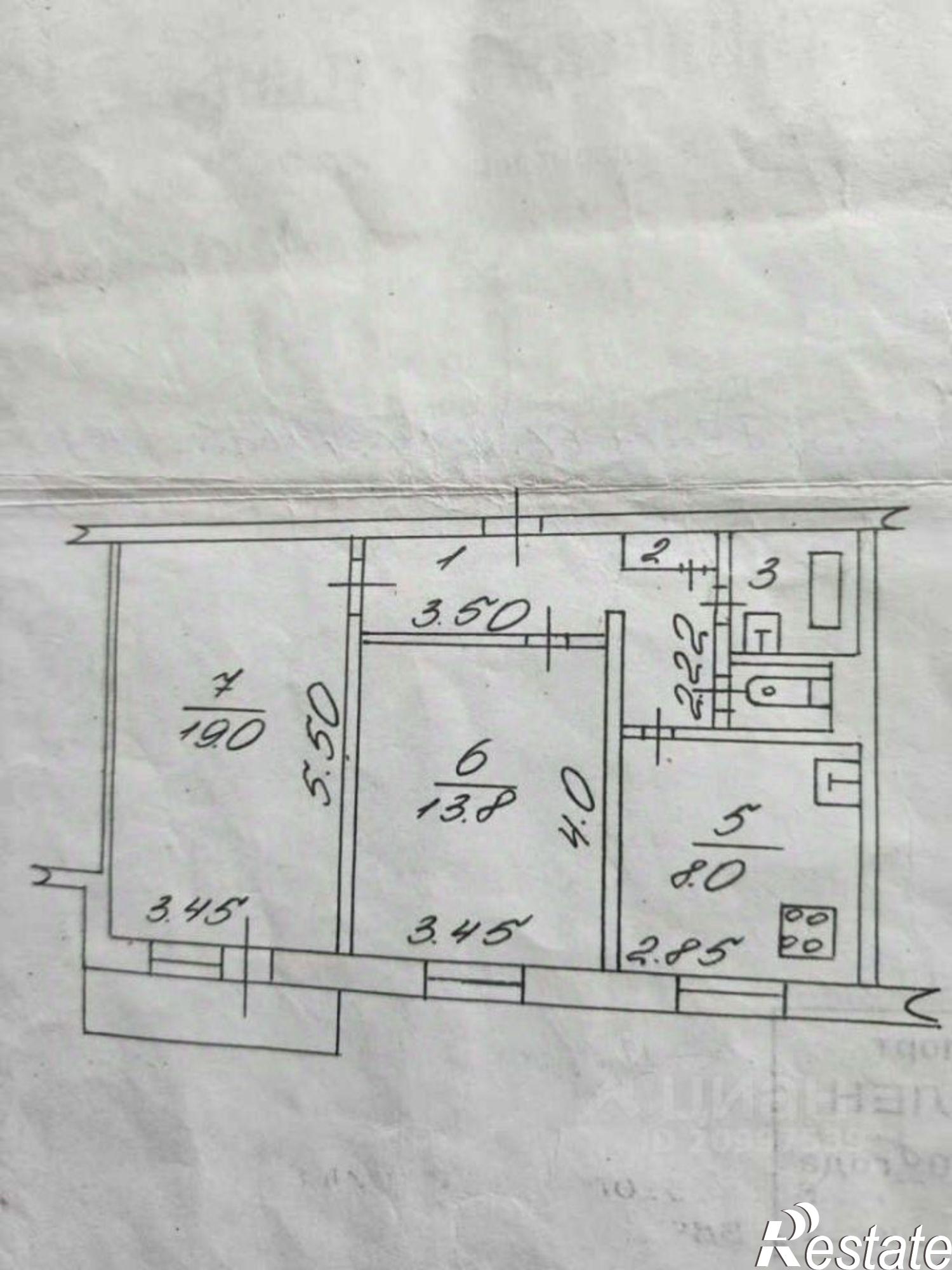 Купить квартиру за 4 500 000 рублей на Большая Санкт-Петербургская улица, 120 к2
