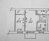 2-комн, 45кв м, этаж 3/5 Великий Новгород, Октябрьская улица, 36
